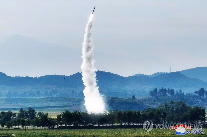 Vụ phóng tên lửa của Triều Tiên ngày 18-9-2024. Ảnh minh họa