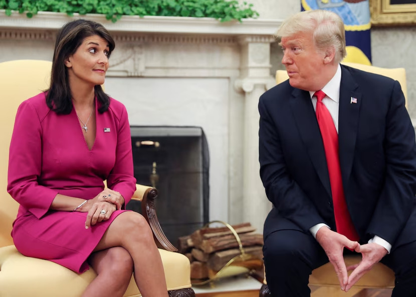 Bà Nikki Haley từng là Đại sứ Mỹ tại Liên hợp quốc dưới thời chính quyền của ông Donald Trump Bà Nikki Haley từng là Đại sứ Mỹ tại Liên hợp quốc dưới thời chính quyền của ông Donald Trump