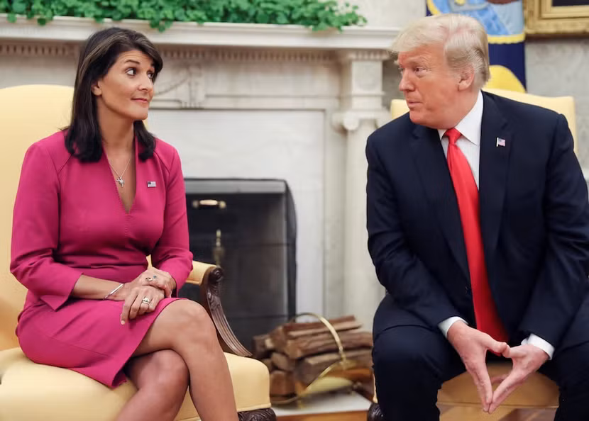 Bà Nikki Haley từng là Đại sứ Mỹ tại Liên hợp quốc dưới thời chính quyền của ông Donald Trump