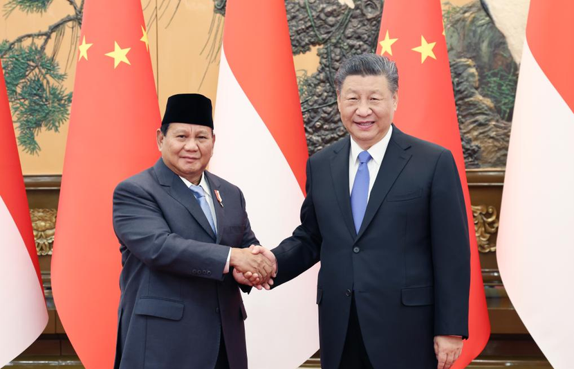 Chủ tịch Trung Quốc Tập Cận Bình gặp Tổng thống đắc cử Indonesia Prabowo Subianto tại Thủ đô Bắc Kinh