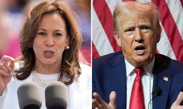 Phó Tổng thống Mỹ Kamala Harris và cựu Tổng thống Donald Trump