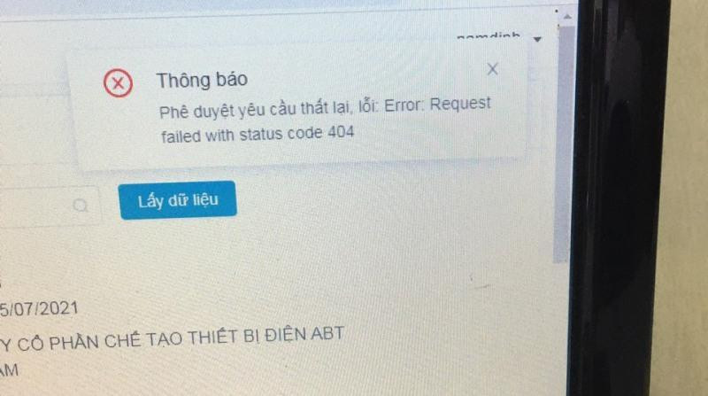 Hệ thống mạng cấp mã QR luồng xanh vận tải hàng hóa của Sở GTVT Hà Nội luôn trong trạng thái treo