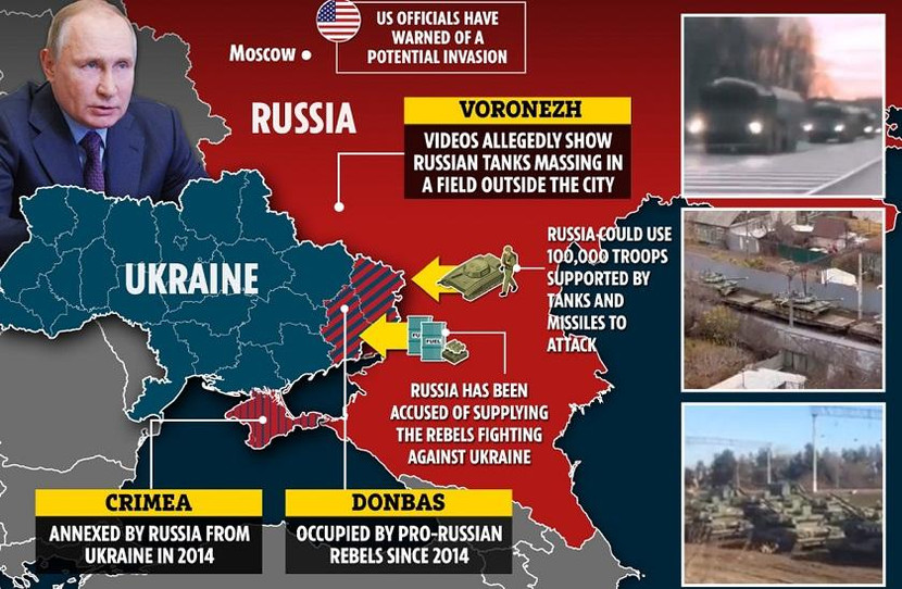 Căng thẳng trên biên giới Nga-Ukraine xuất phát từ việc phương Tây cáo buộc Nga âm mưu ‘xâm lược’ Ukraine Căng thẳng trên biên giới Nga-Ukraine xuất phát từ việc phương Tây cáo buộc Nga âm mưu ‘xâm lược’ Ukraine