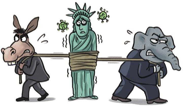 Từ khi đại dịch COVID-19 xuất hiện, nền chính trị và kinh tế Mỹ đã không giữ được sự ổn định Từ khi đại dịch COVID-19 xuất hiện, nền chính trị và kinh tế Mỹ đã không giữ được sự ổn định