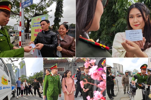 Đến Chùa Hà du Xuân: Cứ an tâm lễ Phật, an ninh, an toàn, xe cộ đã có Công an lo!