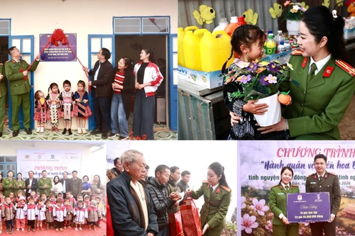 Học viện Cảnh sát nhân dân mang Tết ấm đến bản nghèo Điện Biên