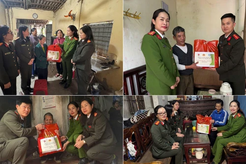 Công an xã lan tỏa tinh thần "gần dân nhất", mang Tết ấm đến với người kém may mắn