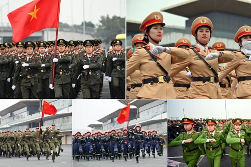 Công an Thủ đô vượt giá rét, xuyên Tết luyện quân sẵn sàng cho Lễ xuất quân bảo vệ Đại hội Đảng 