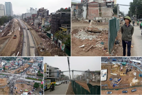 Cuộc "lột xác" thần tốc trên công trường dự án đường Vành đai 1 đoạn Hoàng Cầu - Voi Phục