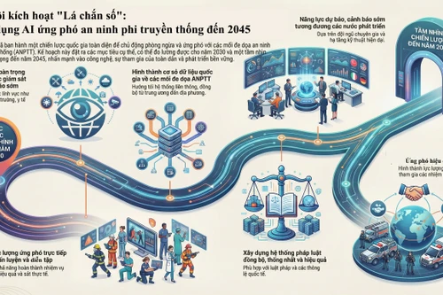 Hà Nội kích hoạt "Lá chắn số": Ứng dụng AI ứng phó an ninh phi truyền thống đến 2045