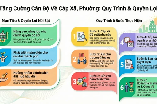 Hà Nội đưa công chức, viên chức từ sở ngành về các xã, phường