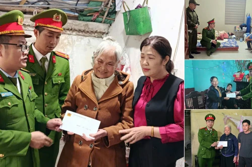 Hà Nội ngày mùng 2 Tết: Công an xã "gõ từng nhà", trao điểm tựa cho những phận đời yếu thế 