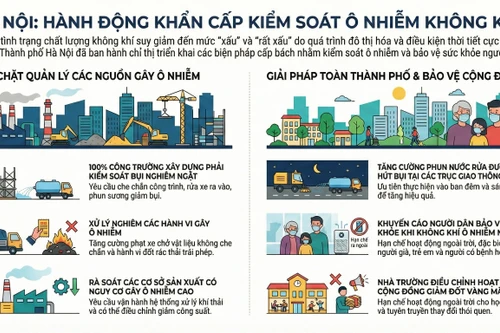 Hà Nội chỉ đạo loạt giải pháp cấp bách chống ô nhiễm không khí phải làm ngay