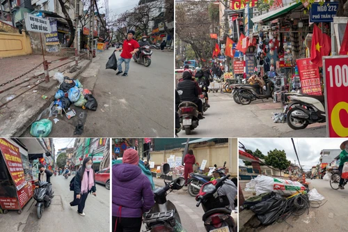 Hình ảnh trật tự đô thị bị "thả buông" ở phố Trần Cung