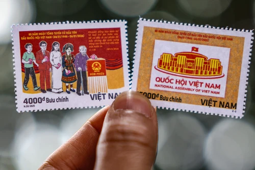 Dấu ấn 80 năm Quốc hội Việt Nam qua những bộ tem bưu chính lịch sử
