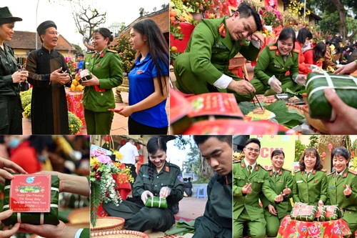 Khi những bàn tay 'thép' khéo léo gói trọn vị Tết, thắm đượm tình quân dân