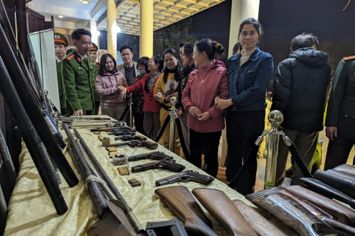 Hà Nội yêu cầu cấp xã phải bố trí ít nhất 2 địa điểm thu hồi vũ khí, vật liệu nổ