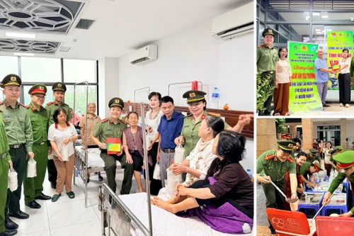 Ấm lòng “Suất ăn yêu thương” của lực lượng Công an cơ sở tại Bệnh viện Đa khoa Sơn Tây