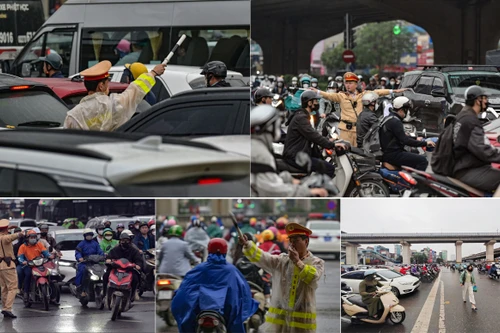  Từ 10 phút "phá vây" ngã tư nghẹt thở sáng đầu tuần đến chuyện hàng ngày của CSGT Thủ đô