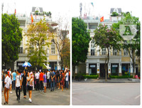 [Ảnh] Lạ trước hình ảnh so sánh Hà Nội trước và trong ngày nghỉ lễ