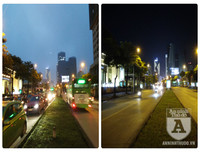 [Ảnh] Lạ trước hình ảnh so sánh Hà Nội trước và trong ngày nghỉ lễ