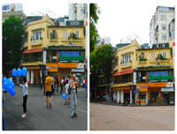 [Ảnh] Lạ trước hình ảnh so sánh Hà Nội trước và trong ngày nghỉ lễ