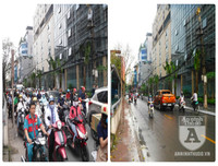 [Ảnh] Lạ trước hình ảnh so sánh Hà Nội trước và trong ngày nghỉ lễ