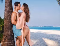 [ẢNH] Bộ ảnh đẹp như mơ của Hà Hồ - Kim Lý tại khu nghỉ dưỡng Maldives