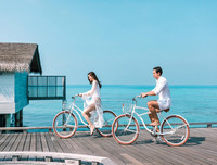[ẢNH] Bộ ảnh đẹp như mơ của Hà Hồ - Kim Lý tại khu nghỉ dưỡng Maldives