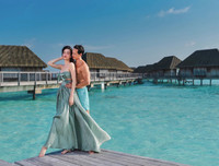 [ẢNH] Bộ ảnh đẹp như mơ của Hà Hồ - Kim Lý tại khu nghỉ dưỡng Maldives