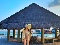 [ẢNH] Bộ ảnh đẹp như mơ của Hà Hồ - Kim Lý tại khu nghỉ dưỡng Maldives