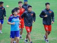 Hình ảnh U23 Việt Nam trước trận đại chiến với Thái Lan