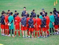 Hình ảnh U23 Việt Nam trước trận đại chiến với Thái Lan