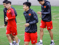 Hình ảnh U23 Việt Nam trước trận đại chiến với Thái Lan