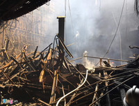 [ẢNH] Hiện trường vụ cháy Cung Văn hoá Lao động Hữu nghị Việt- Xô