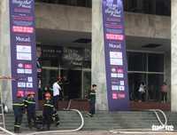 [ẢNH] Hiện trường vụ cháy Cung Văn hoá Lao động Hữu nghị Việt- Xô