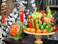 [ẢNH] Mâm ngũ quả ngày Tết 