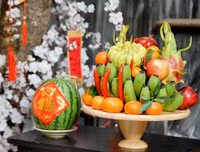 [ẢNH] Mâm ngũ quả ngày Tết 