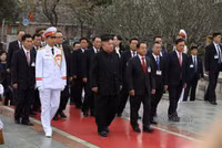 [ẢNH] Toàn cảnh Chủ tịch Triều Tiên Kim Jong-un tạm biệt Việt Nam, lên đường về nước