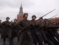 [ẢNH]: Quân đội Nga tái hiện lễ diễu binh lịch sử năm 1941 trên Quảng trường Đỏ