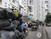 [ẢNH] Tổng vệ sinh các ký túc xá Sinh viên được trưng dụng làm khu cách ly tại Mỹ Đình II