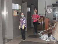 [ẢNH] Tổng vệ sinh các ký túc xá Sinh viên được trưng dụng làm khu cách ly tại Mỹ Đình II