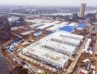 [ẢNH] Toàn cảnh 2 bệnh viện dã chiến của Trung Quốc chống đại dịch virus corona Vũ Hán