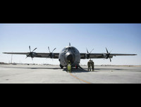 [ẢNH] Không lực Mỹ hé lộ hình ảnh MV-2 Ospre và C-130J Hercules hoạt động ở Syria