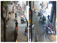 [Ảnh] Lạ trước hình ảnh so sánh Hà Nội trước và trong ngày nghỉ lễ