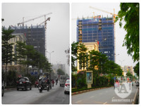 [Ảnh] Lạ trước hình ảnh so sánh Hà Nội trước và trong ngày nghỉ lễ