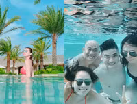 [ẢNH] Mỹ nhân Việt khoe đường cong với bikini trong ngày nắng nóng