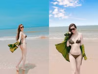 [ẢNH] Mỹ nhân Việt khoe đường cong với bikini trong ngày nắng nóng