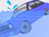 [ẢNH] Cách thoát chết trong gang tấc khi ô tô lao xuống nước