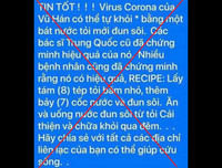[ẢNH] Những thông tin sai lệch về các bài thuốc chữa Covid-19